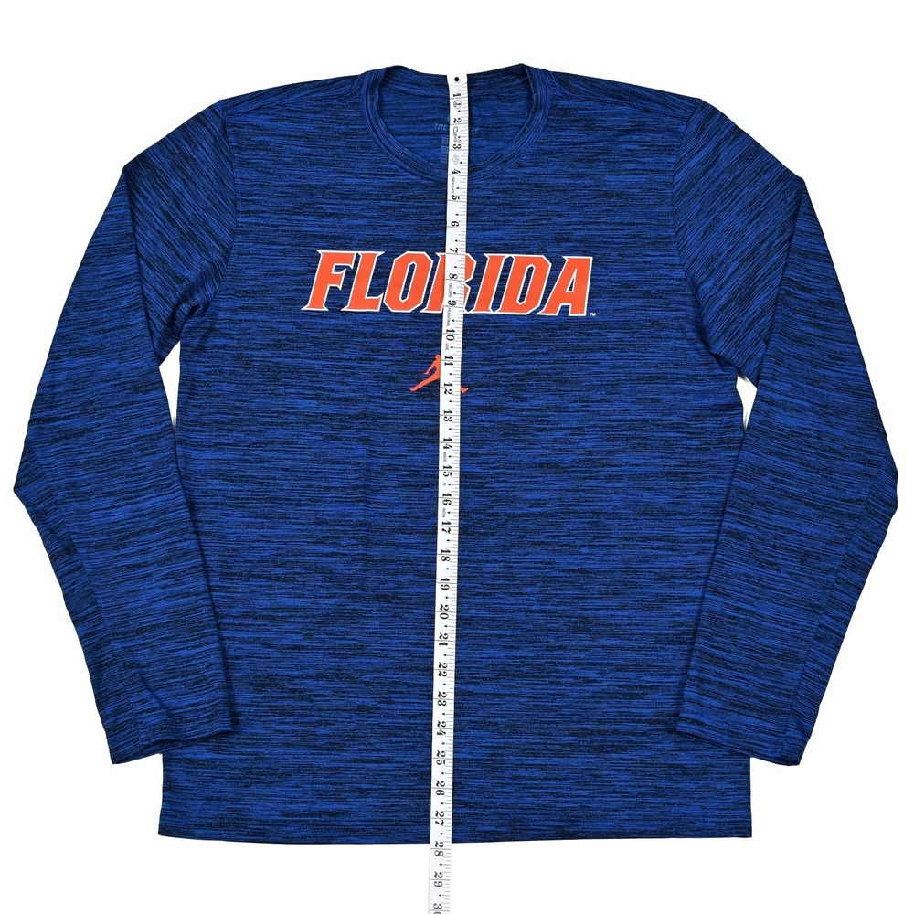 Florida Gators Shirt Mens Medium Blue NCAA Football Jordan Nike Long Sleeve - Picture 3 of 8